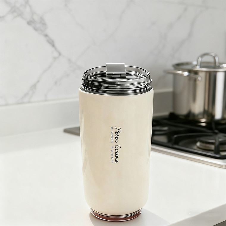 NEW  2509Laser Engraved Name Included With Austrian Diamonds Double Walled Coffee Cup 240ml Vacuum Insulated Stainless Steel 9901