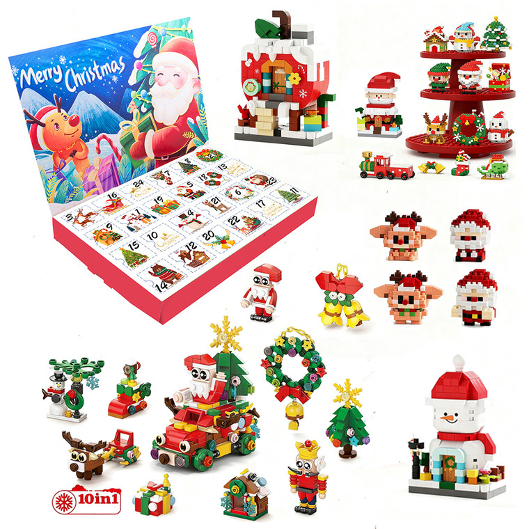 NEW  2509  Christmas Calendar Building Block Toy Gift Blind Box  9460