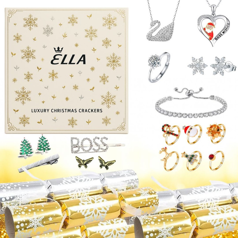 NEW 2511 Luxury 10in Crackers — Moissanite & Austrian Crystal Jewellery  9930