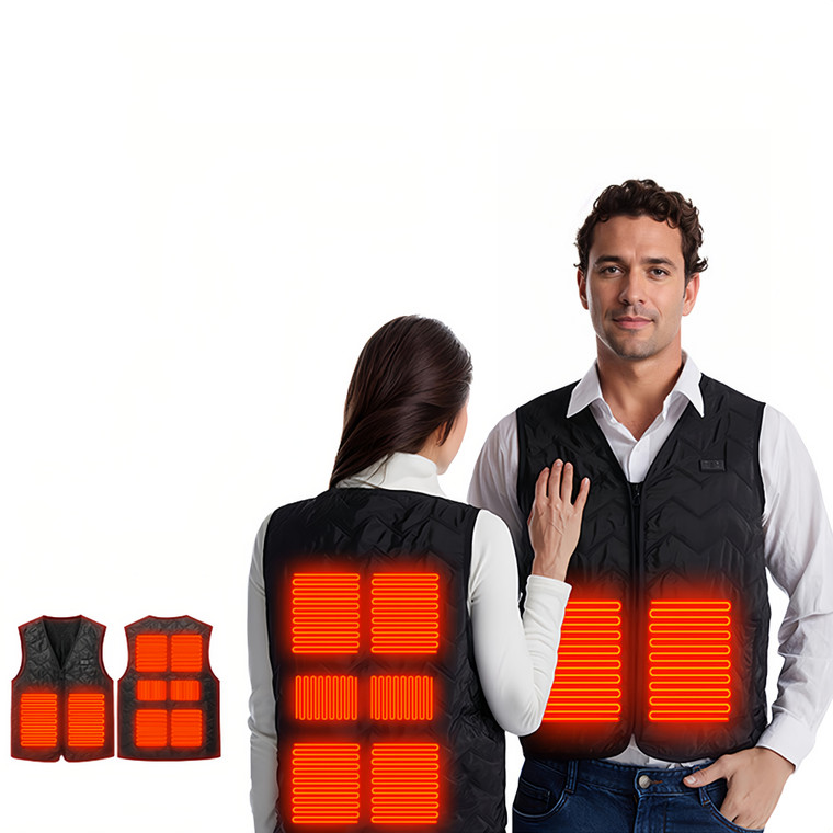 NEW 2511 8-Zone Smart Heating Vest, USB-Powered Thermal Waistcoat for Men & Women, Outdoor Electric Warm Jacket for Cycling Fishing  9933