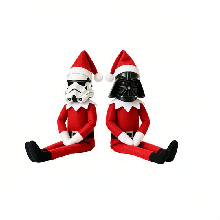 NEW 2511 Star Wars Inspired Christmas Helper Doll: Stormtrooper or Darth Vader!  9939