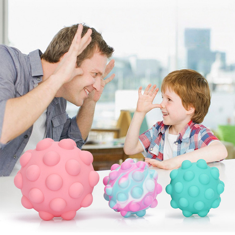 NEW 2511 3D Stereoscopic Circular Silicone Pressure-Relieving Bubble Balls 10PCS 9876