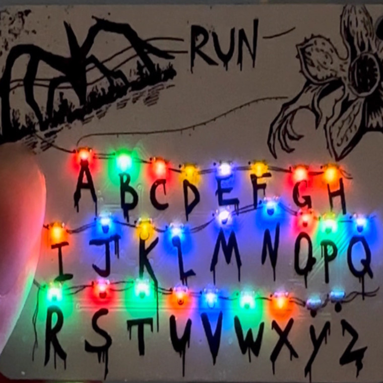 NEW 2511 Stranger Things Themed Card Light Pendant 26 Alphabet Light Bag Christmas Decoration 9879