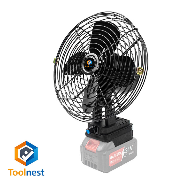NEW 2512 Toolnest Portable Cordless Work Fan, 8-Inch Low Noise High Airflow, Makita 18V/21V Battery Compatible (Battery Not Included) B004