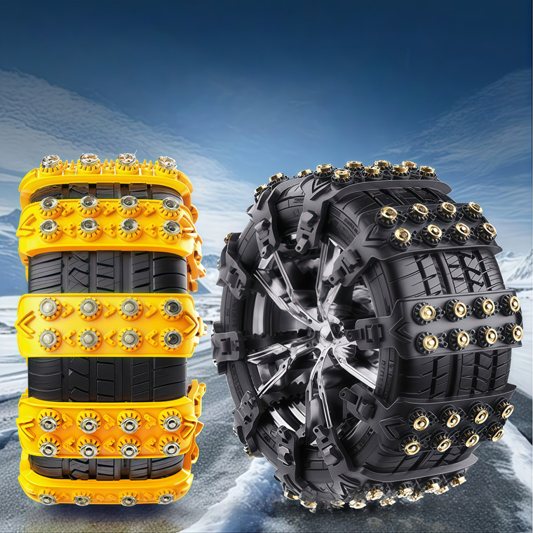 NEW 2601 Universal Anti-Slip Snow Tyre Chains – Emergency Traction Straps B016
