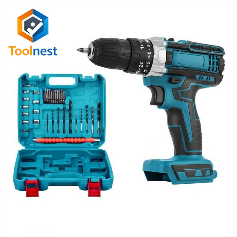 NEW 2601 Toolnest Cordless Drill Driver & Hammer Drill – Compatible with Makita 18V Batteries(Battery not included) B029
