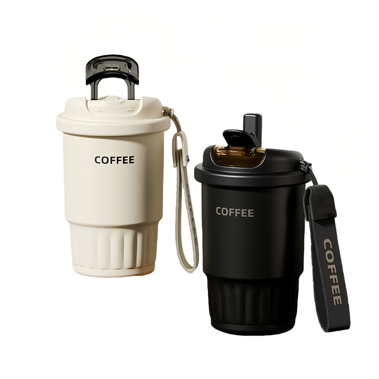 NEW 2602 Vacuum Insulated Travel Tumbler With Carry Strap 9981