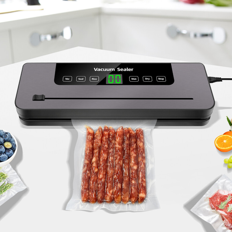 NEW 2603 Vacuum Sealer Machine 300W Food Sealing System Wet Dry Mode with Seal Bags B084