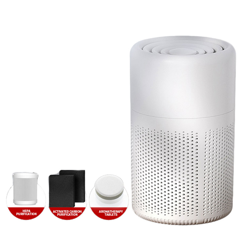 NEW 2603  Mini Air Purifier HEPA Filter USB Desktop Quiet Home Office Y055