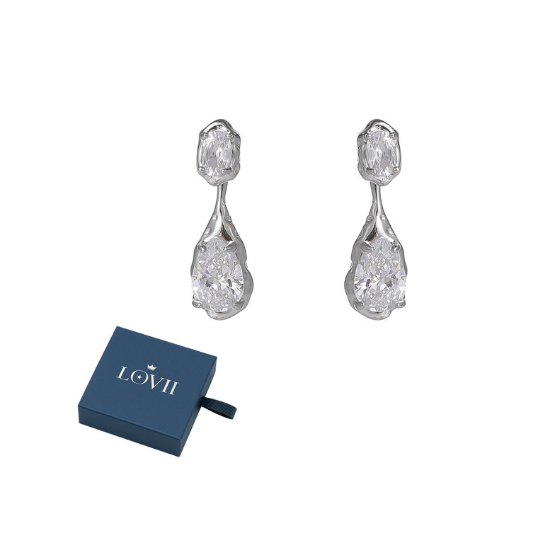 NEW 2604  Elegant Crystal Drop Earrings Dangle Design Y065