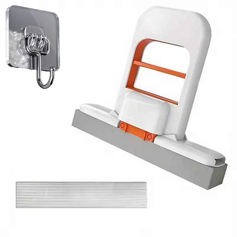 NEW 2604 3PCS Mini Sponge Mop Set, Hand-Free Self-Squeeze, Super Absorbent Portable Cleaner for Home & Car B106