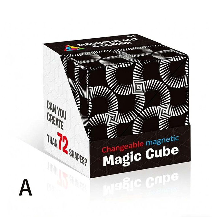 NEW 2604 Magnetic Shape Shifting Puzzle Cube, Creative Fidget Toy for Stress Relief & Entertainment J116