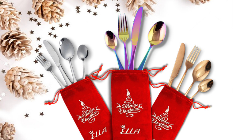 Ella Christmas Cutlery Set