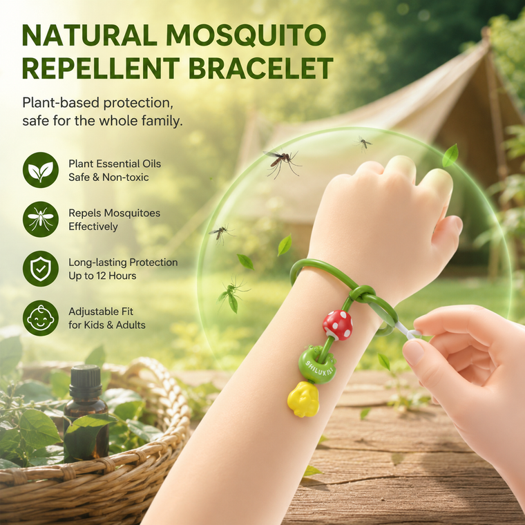 NEW 2605 Mosquito Repellent Bracelet Essential Oil Kit for Kids & Adults DIY Wristband Portable Outdoor B137