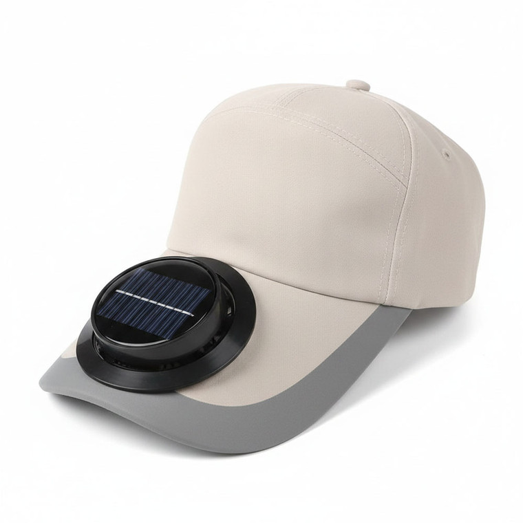 NEW 2605 Solar Fan Sun Visor Hat for Women Outdoor UV Protection Cooling Cap Portable Summer Sports Sun Hat J149