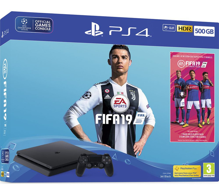 SONY PlayStation 4 with FIFA 19 - 500 GB