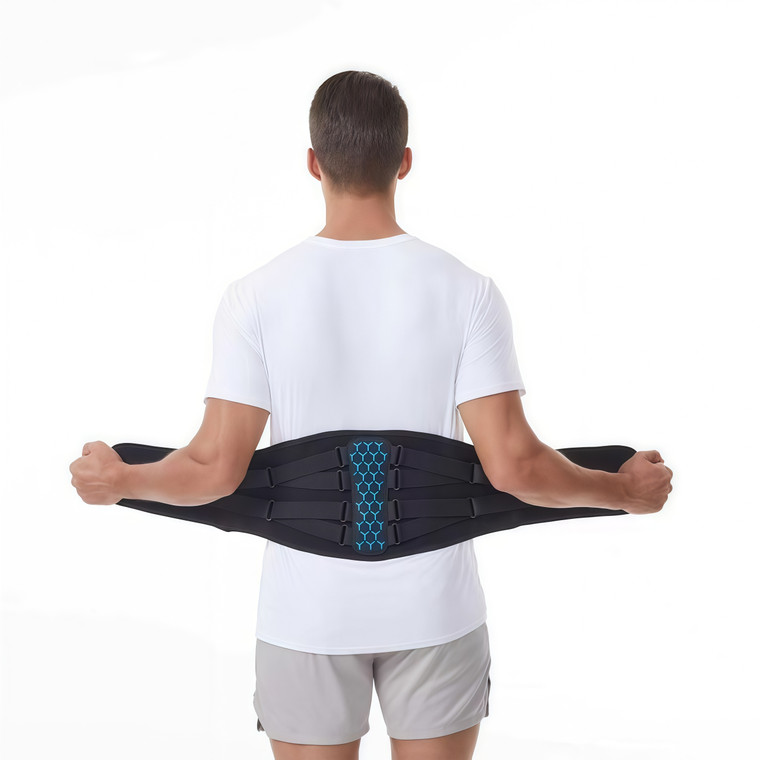 NEW 2606 Adjustable Lumbar Support Belt Lower Back Brace Waist Support Belt for Men & Women Heavy Lifting Work Sports J182
