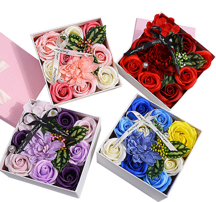 Luxury Handmade flower soap gift set