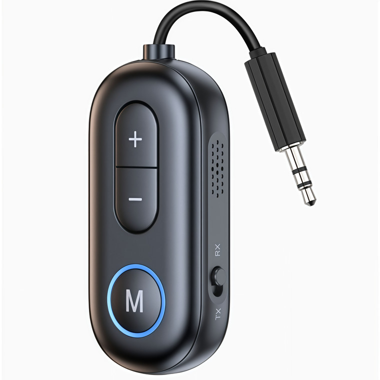 NEW 2607 Bluetooth 5.4 Transmitter Receiver, 2-in-1 Wireless Audio Adapter for Car TV Airplane J200
