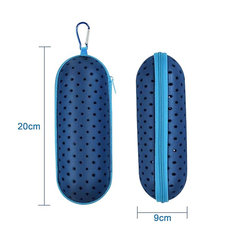 NEW 2607  Perforated Breathable EVA Swimming Goggles Case With Hanging Hook Y188