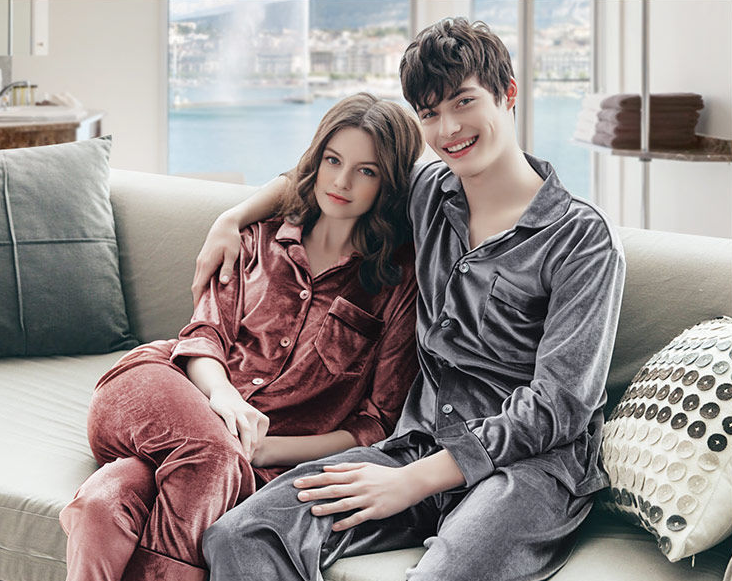 Velvet Unisex Pajamas set 2pcs