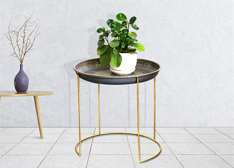 Vintage Retro Style Side Occasional Metal Table