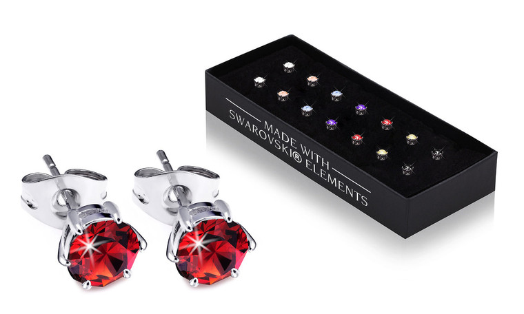 Set of 7  Crystal Earrings