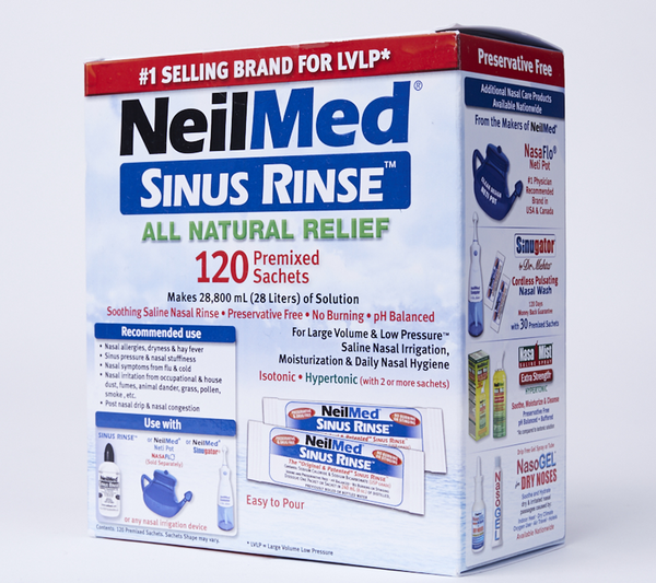 NeilMed Sinus Rinse 120 Refill Mixture Sachets