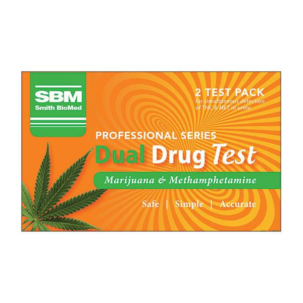 SBM Professional DUAL Drug Test Kit - 2 Tests (Marijauna & Methamphetamine)