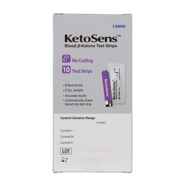 KetoSens Blood Ketone Test Strips 10