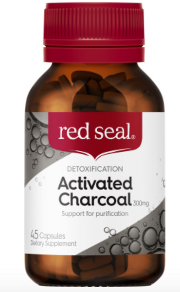 Red Seal Activated Charcoal 300mg 45 Caps