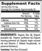 Liquid PEOs 4oz Supplemental Facts