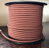 Sienna Brown Parallel (Flat) Cloth Covered Wire, Cotton