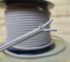 Stone Gray (Putty) Parallel (Flat) Cloth Covered Wire, Cotton