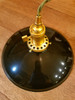 Black Porcelain Enamel Shade: 10" Rounded Industrial Steel, 2-1/4" fitter, Metal Lampshade