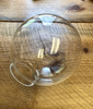8 inch Glass Globe, Amber (4 inch fitter size)