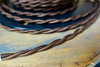Brown Twisted Cloth Covered Wire (16 Gauge), Rayon