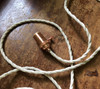 Whitewash Natural Jute Covered (Rope Style) Twisted Wire - PER FOOT