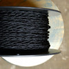 black twisted cloth covered 2 wire