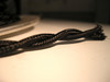 black twisted cloth covered 2 wire