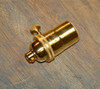 Solid Brass Light Socket, 1-Way Turn Knob