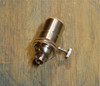 Solid Brass Light Socket, 1-Way Turn Knob