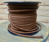 Brown Parallel (Flat) Cloth Covered Wire, Cotton - PER FOOT