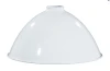 White Porcelain Enamel Shade: 12" Industrial Metal Dome