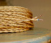 light gold twisted cloth covered 2 wire