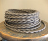 clay greige cotton twisted cloth covered 2 wire