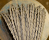 clay greige cotton twisted cloth covered 2 wire