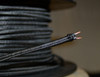 black flat parallel cloth covered 2 wire