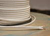 white parallel flat cloth covered 2 wire