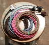8' Twisted Cloth Covered Wire & Plug, Vintage Light Rewire Kit, Lamp Cord